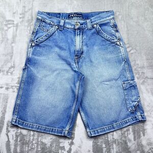VTG JNCO Premium Cooper Carpenter Denim Shorts Sz 32 Skater Y2K‎ Pockets Retro